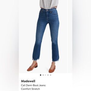 Madewell Cali Demi Boot Cut High Waisted Denim